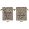 Design Your Own Burlap Gift Bag - Medium -Double-Sided