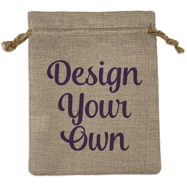 Design Your Own Burlap Gift Bag - Medium - Single-Sided
