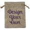 Design Your Own Medium Burlap Gift Bag - Front