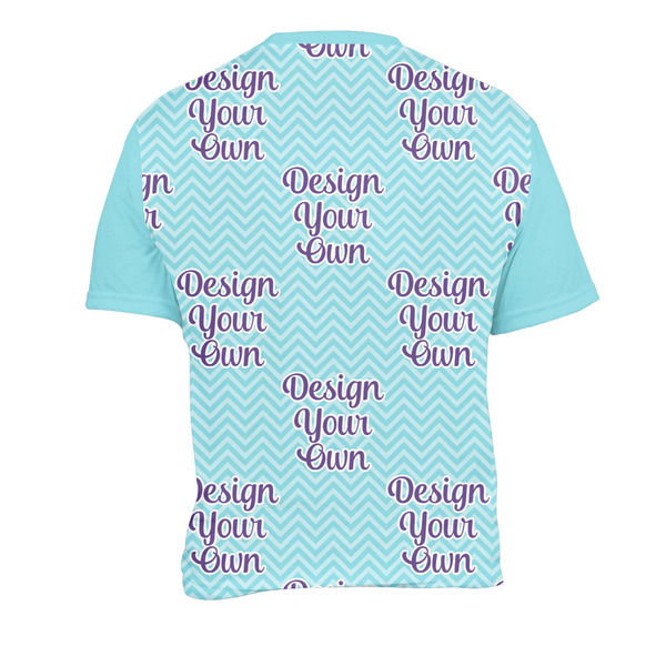 Design Your Own Men's Crew Neck T Shirt Medium - Back