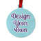 Design Your Own Metal Circle Ornament - Double-Sided