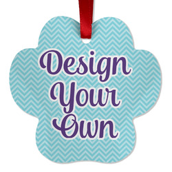 Design Your Own Metal Paw Ornament - Double Sided