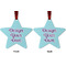 Design Your Own Metal Star Ornament - Front and Back