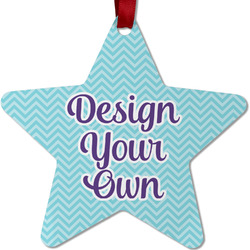 Design Your Own Metal Star Ornament - Double Sided