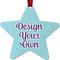 Design Your Own Metal Star Ornament - Front