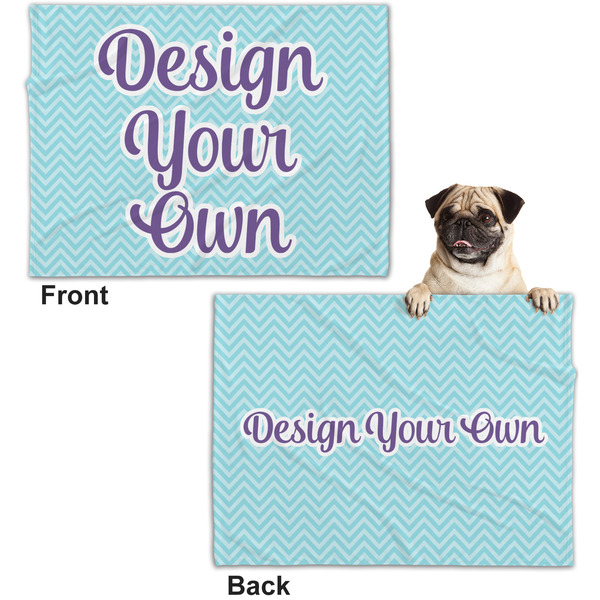 Design Your Own Microfleece Dog Blanket - Regular - Front & Back