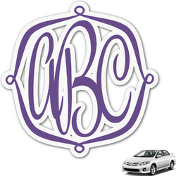Personalized Custom Monogram Shadow Sticker Car Decals 