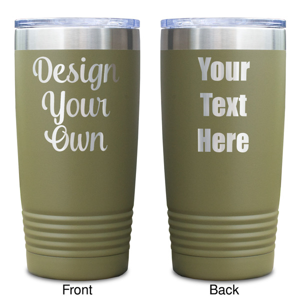 Design Your Own Olive Polar Camel Tumbler - 20oz - Double Sided - Approval