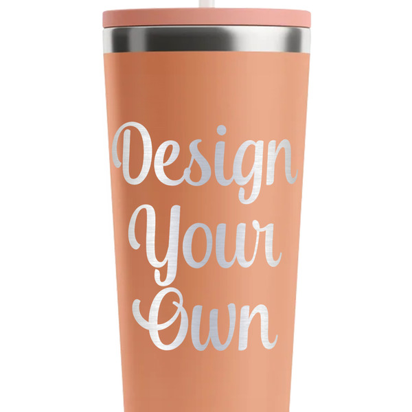 Design Your Own Peach RTIC Everyday Tumbler - 28 oz. - Close Up