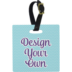 Design Your Own Plastic Luggage Tag - Square
