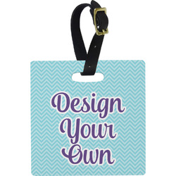 Design Your Own Plastic Luggage Tag - Square
