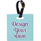 Design Your Own Personalized Square Luggage Tag