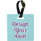 Design Your Own Plastic Luggage Tag - Square