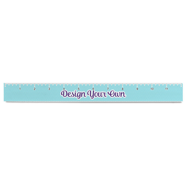 Design Your Own Plastic Ruler - 12" - FRONT