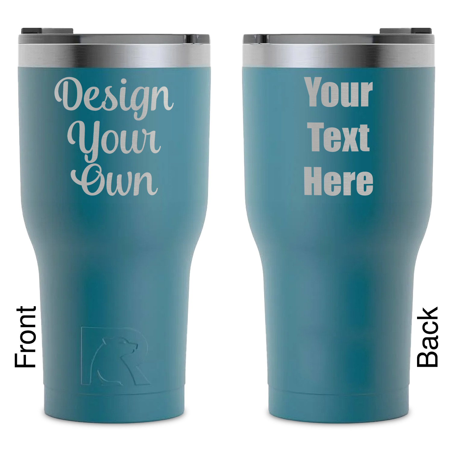 Personalized RTIC 16 oz Travel Coffee Cup - Powder Coated