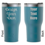 Design Your Own RTIC Tumbler - Dark Teal - Laser Engraved - Double-Sided