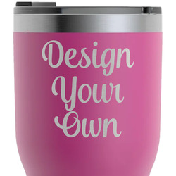 Design Your Own RTIC Tumbler - Magenta - Laser Engraved - Double-Sided