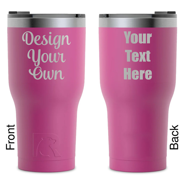 Design Your Own RTIC Tumbler - Magenta - Laser Engraved - Double-Sided