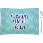 Design Your Own Rectangular Glass Appetizer / Dessert Plate - Single or Set