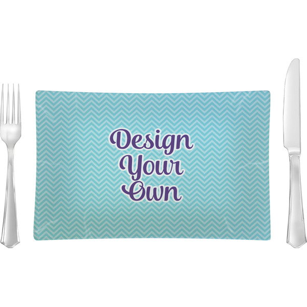 Design Your Own Glass Rectangular Lunch / Dinner Plate - Single