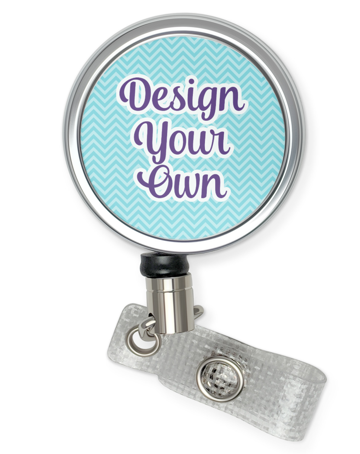 Custom Text Personalized ID card Retractable Badge Reels With your Name 