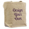Design Your Own Reusable Cotton Grocery Bag - Front View