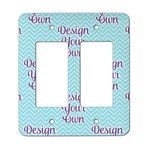 Design Your Own Rocker Style Light Switch Cover - Two Switch