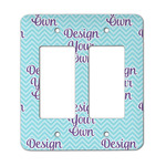Design Your Own Rocker Style Light Switch Cover - Two Switch