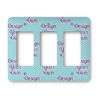 Rocker Style Light Switch Cover - Three Switch