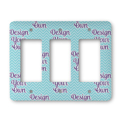 Design Your Own Rocker Style Light Switch Cover - Three Switch