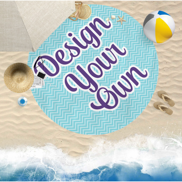Design Your Own Round Beach Towel Lifestyle