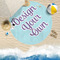 Design Your Own Round Beach Towel Lifestyle