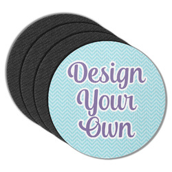 Design Your Own Round Rubber Backed Coasters - Set of 4