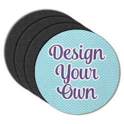 Design Your Own Round Rubber Backed Coasters - Set of 4