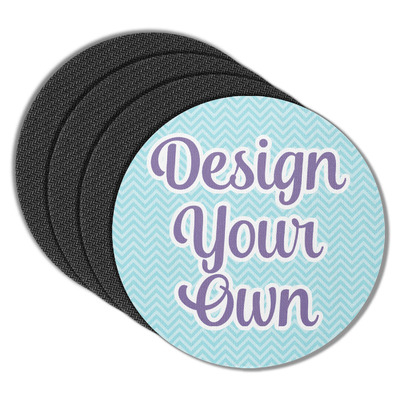 Design Your Own Round Rubber Backed Coasters - Set of 4