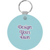 Round Plastic Keychain
