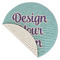 Design Your Own Round Linen Placemats - Front (folded corner single sided)