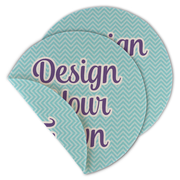 Design Your Own Round Linen Placemat - Double-Sided - Single