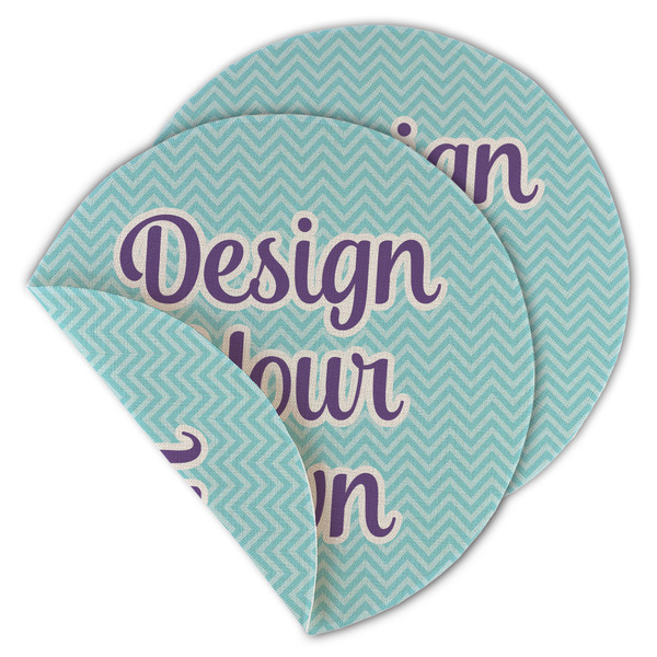 Design Your Own Round Linen Placemats - MAIN (Double-Sided)