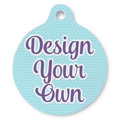 Design Your Own Round Pet ID Tag - Large