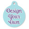 Design Your Own Round Pet ID Tag - Large - Front