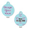 Design Your Own Round Pet Tag - Front & Back