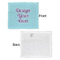 Design Your Own Security Blanket - Front & White Back View