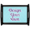 Design Your Own Black Wooden Tray - Large