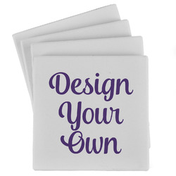 Design Your Own Absorbent Stone Coasters - Set of 4