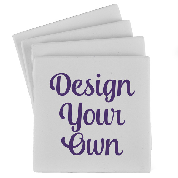 Design Your Own Absorbent Stone Coasters - Set of 4