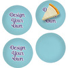 Glass Appetizer / Dessert Plates 8" - Set of 4