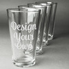 Pint Glasses - Laser Engraved - Set of 4