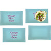 Glass Rectangular Lunch / Dinner Plates - Set of 4