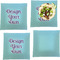 Design Your Own Glass Square Lunch / Dinner Plate 9.5" - Set of 4